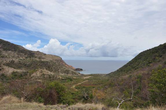 Crystal Bay, no norte da ilha de Sint Statius - Caribe